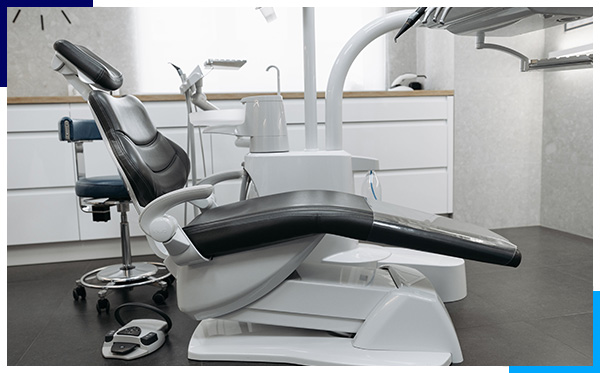 A dental healthcare facility featuring sterilized equipment and gleaming surfaces, ensuring patient safety and comfort.